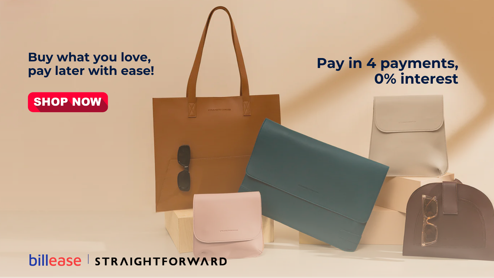 Shop at Straightforward, pay later with BillEase